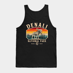 Vintage Denali National Park Denali Alaska Tank Top